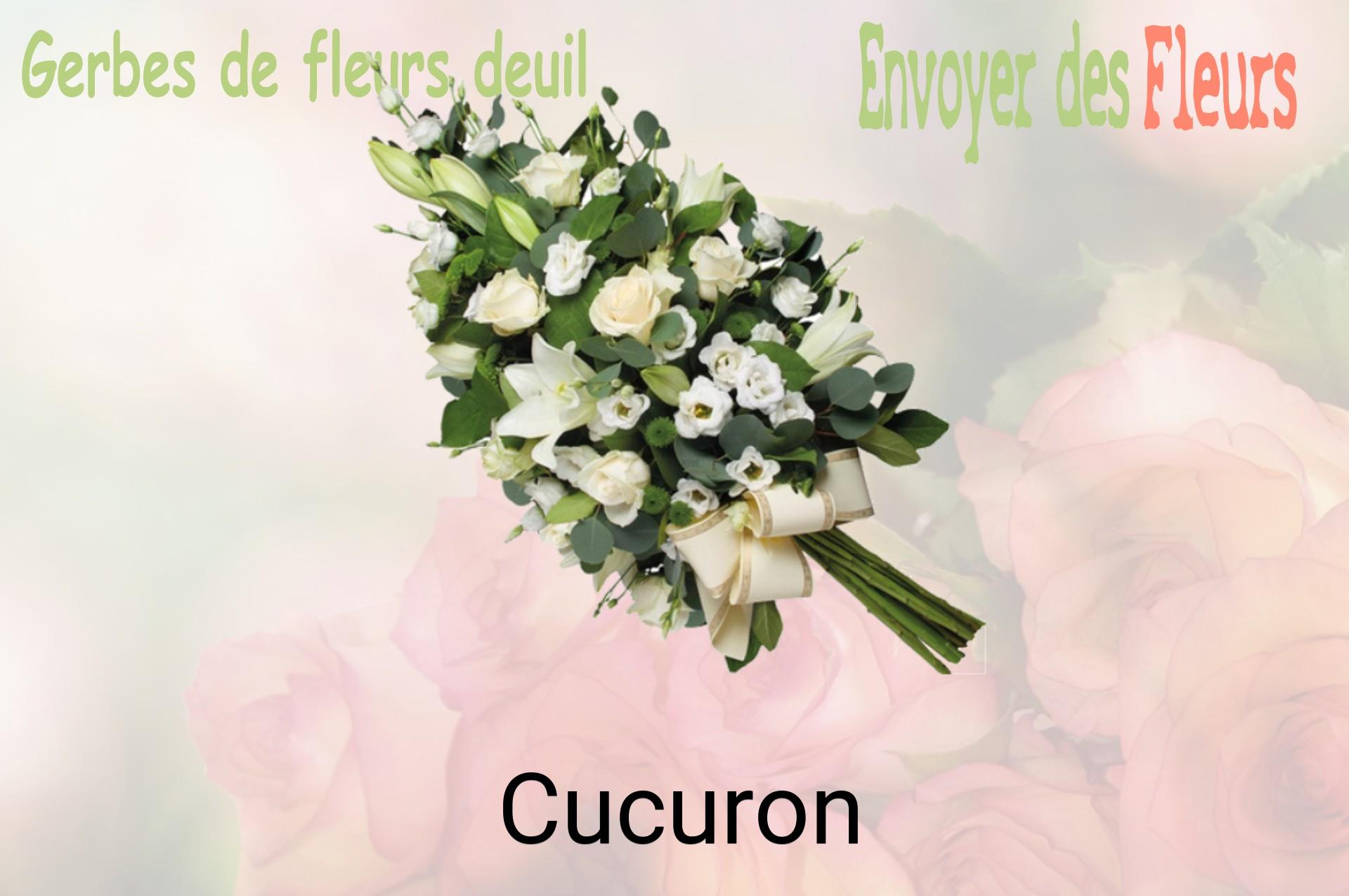 Gerbe de fleurs de deuil livrée à Cucuron